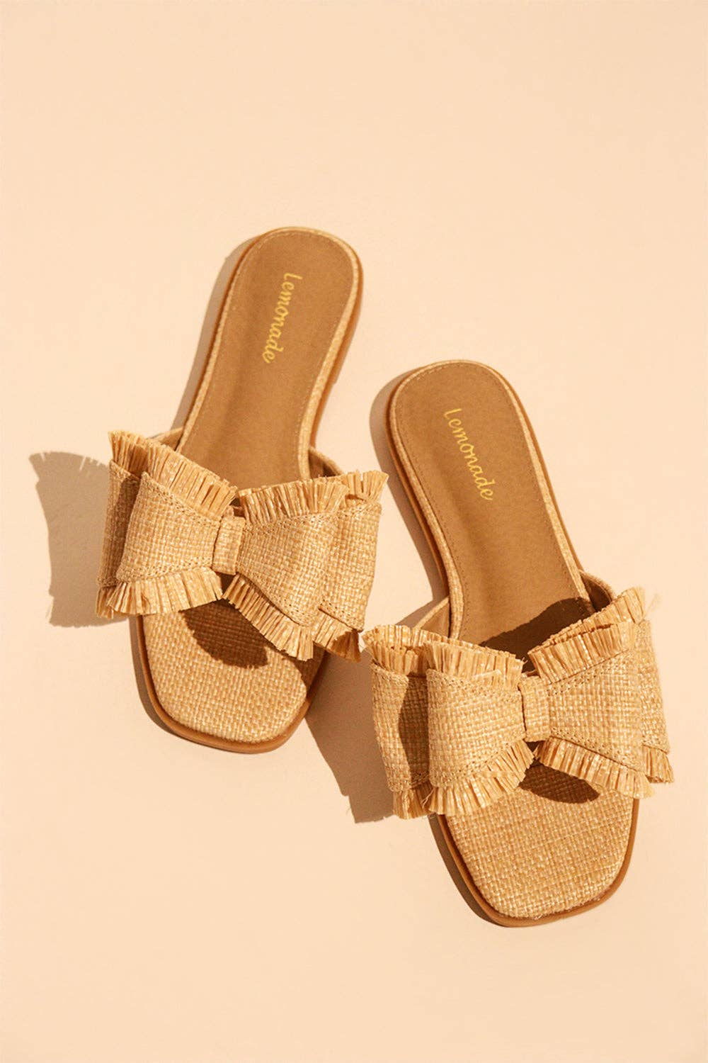 Raffia Bow Sandals