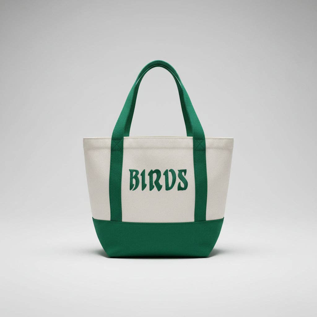 Birds Mini Canvas Tote Bag