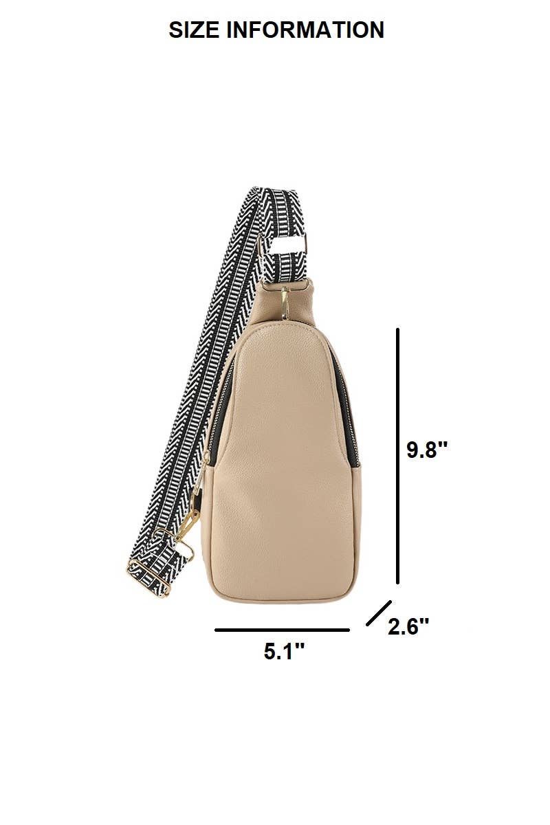 Soft Vegan Leather Crossbody Sling Bag