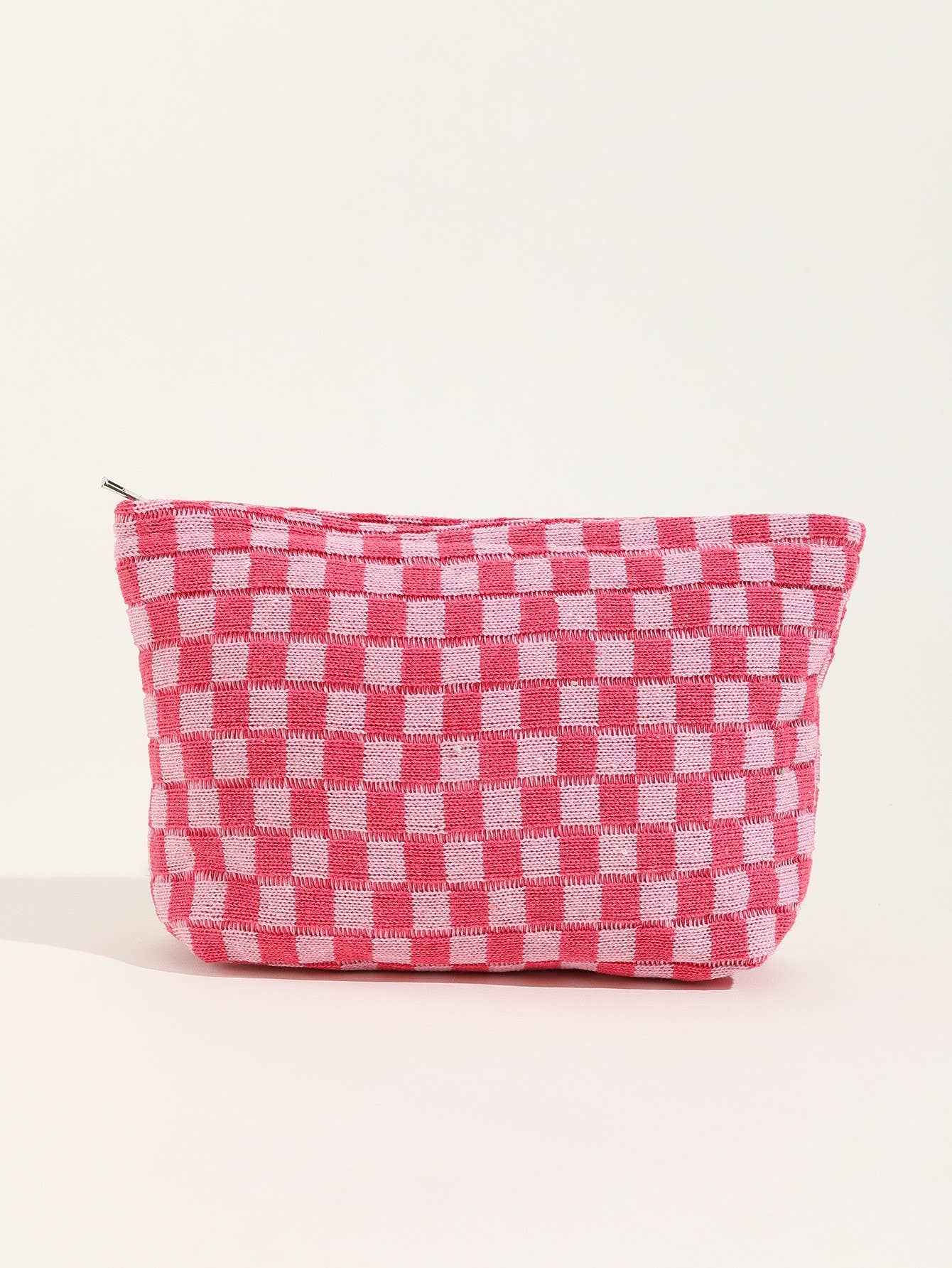 Checker Makeup Cosmetic Pouch
