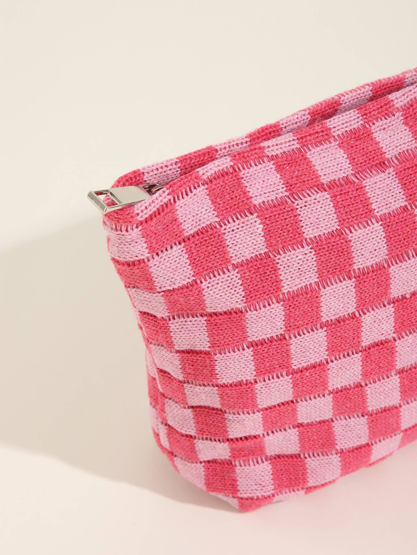 Checker Makeup Cosmetic Pouch