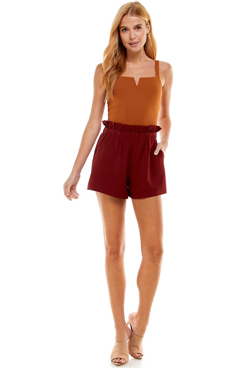 Elastic Paper Bag Short