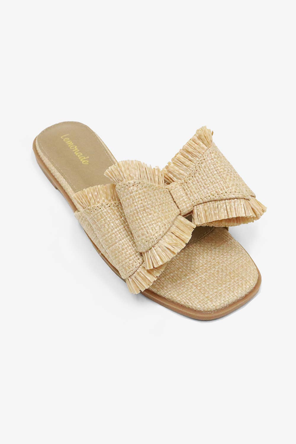 Raffia Bow Sandals