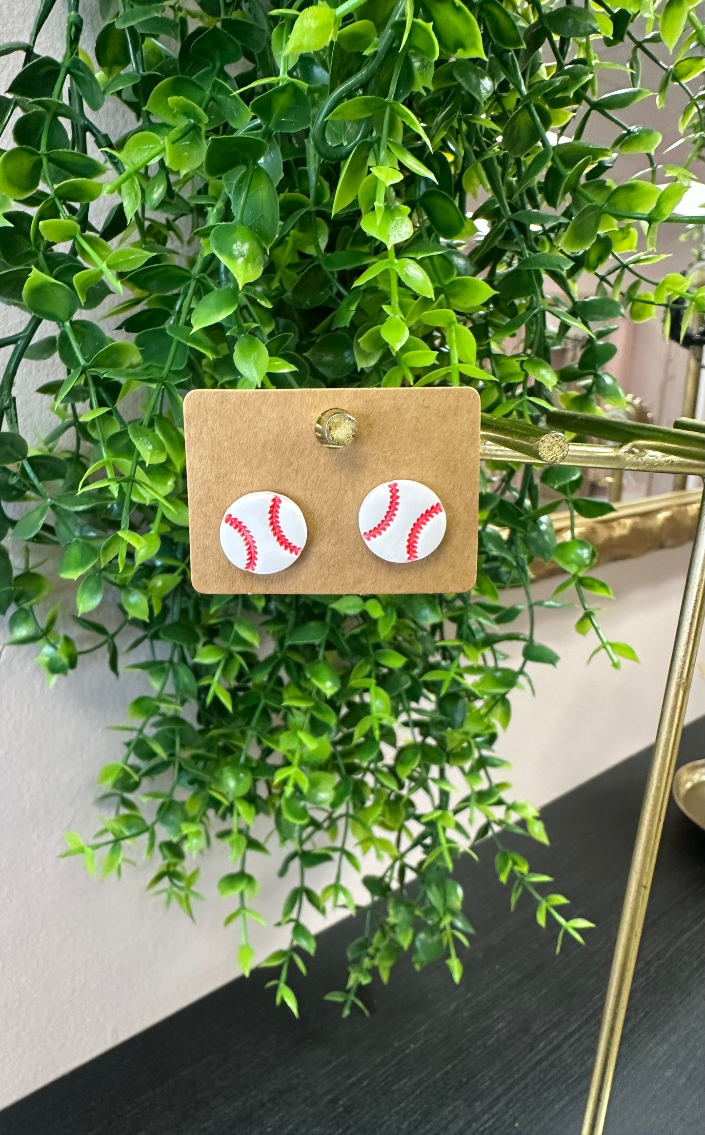 Baseball Stud Earrings