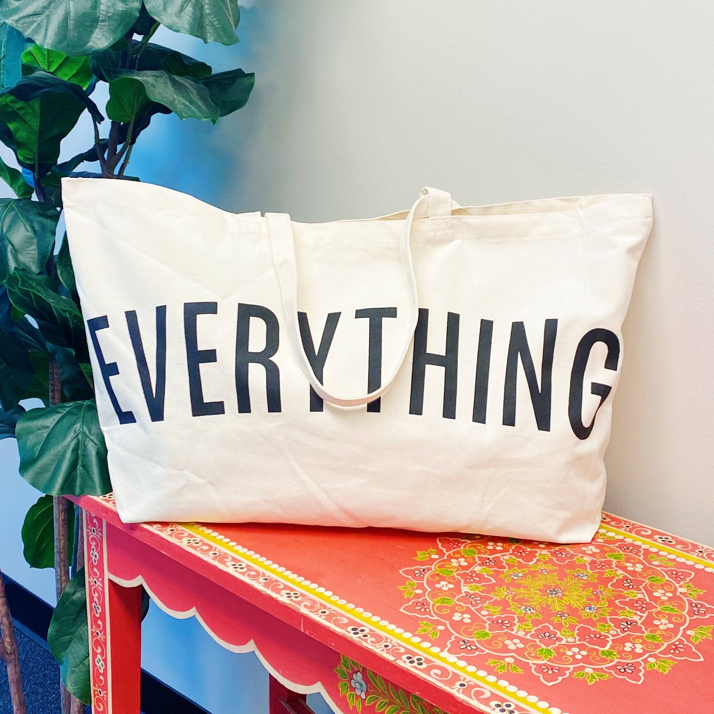 XL Everything Canvas Tote