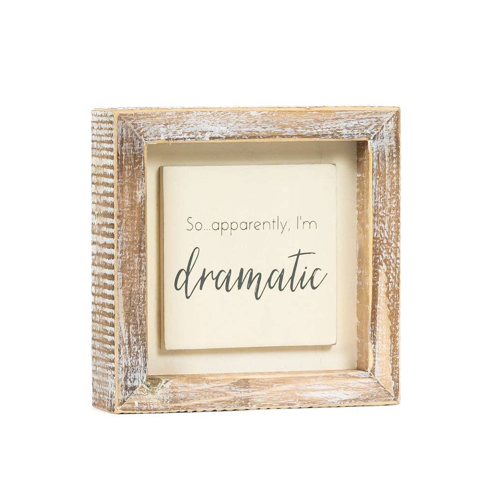 5x5 Dramatic Wood Sign