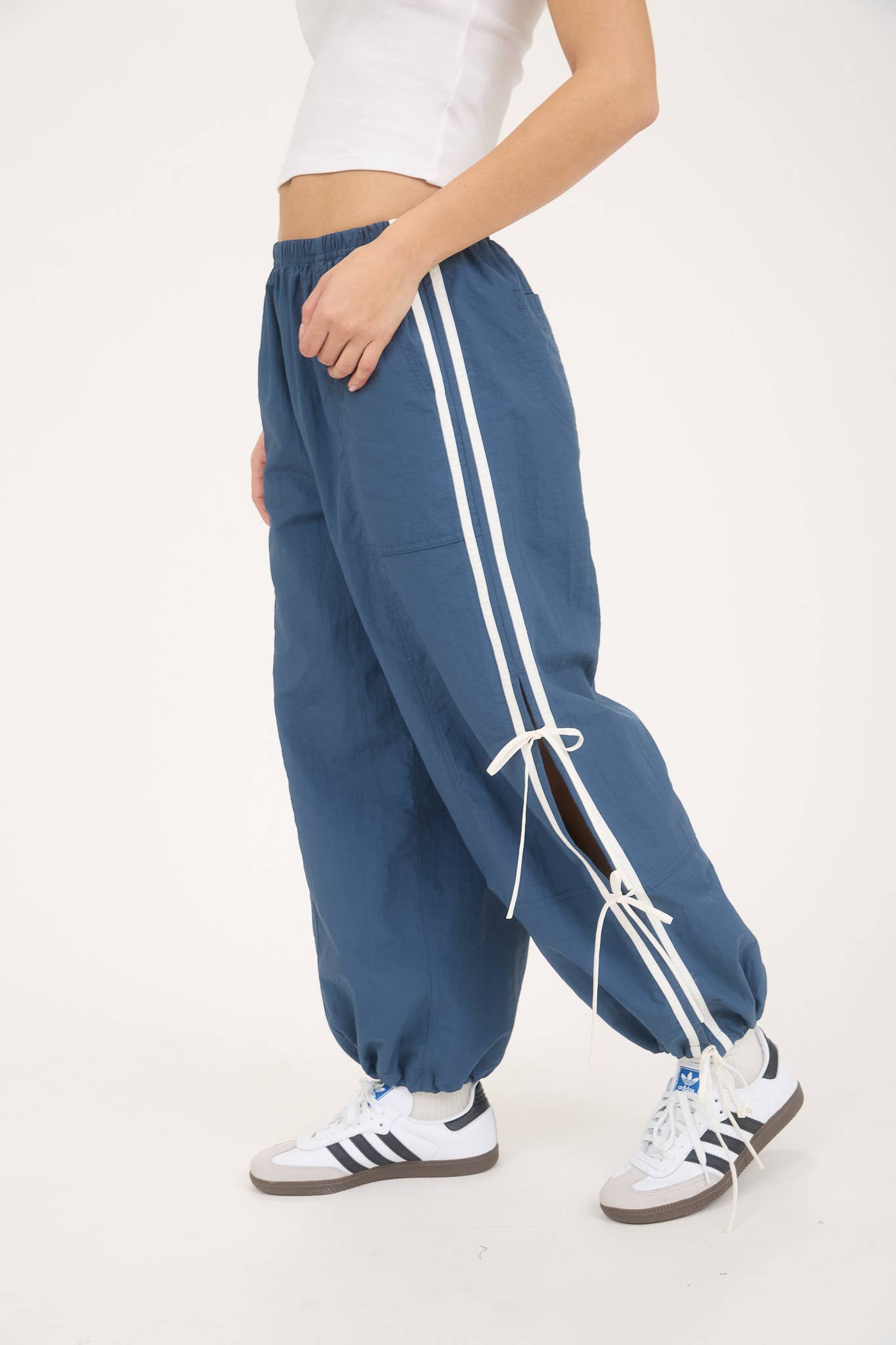 Side Stripe Tie Track Joggers