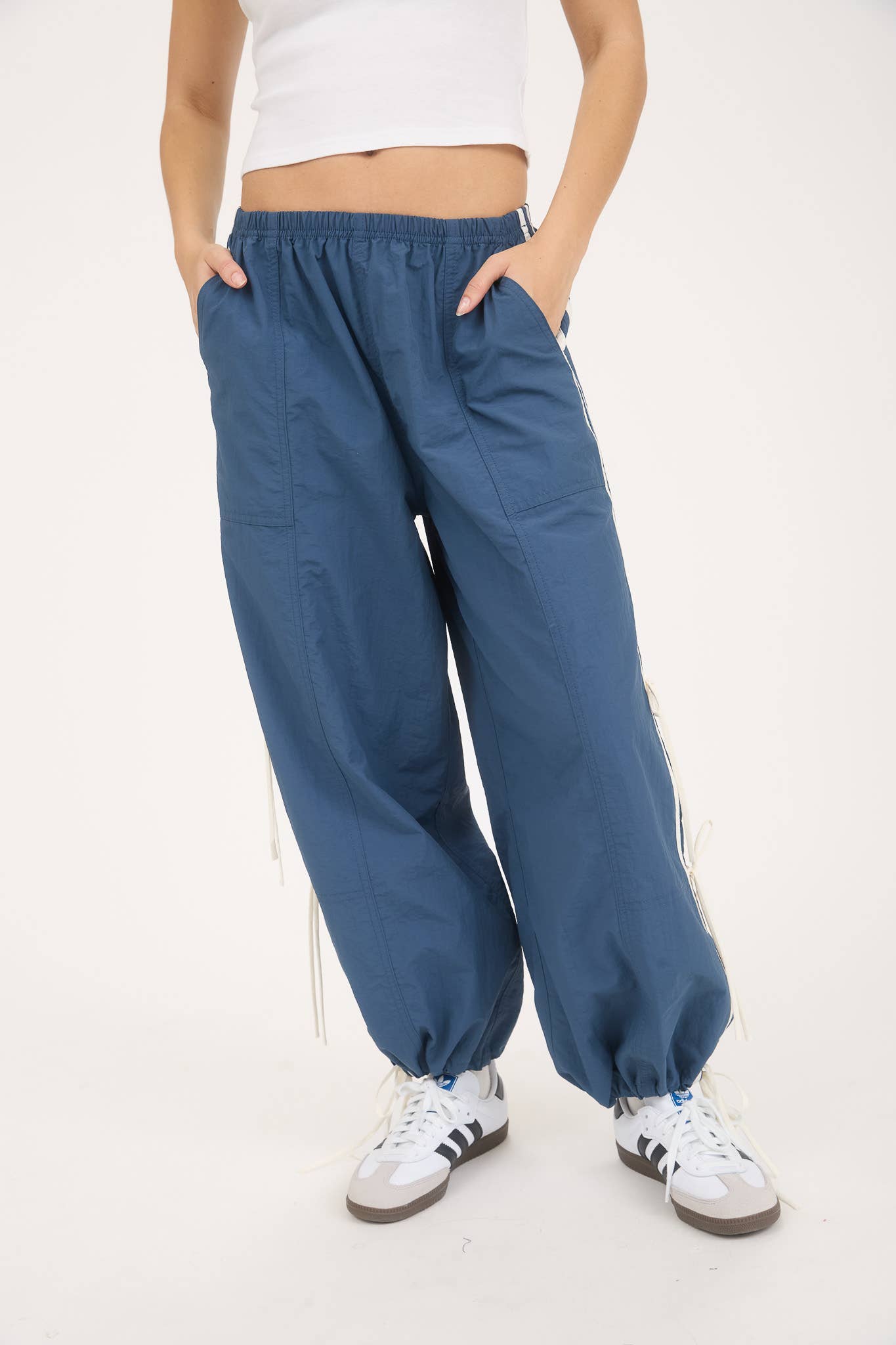 Side Stripe Tie Track Joggers