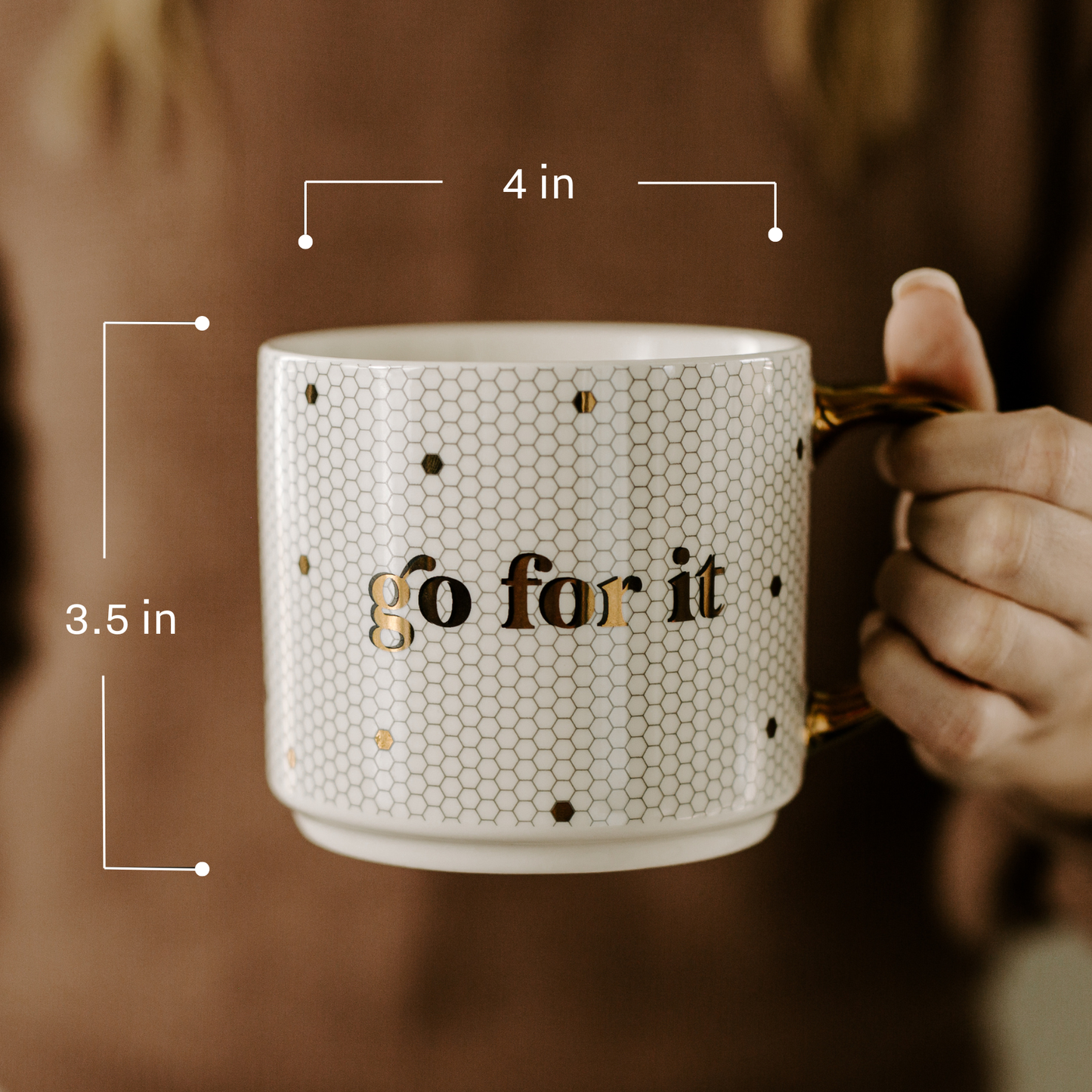 Best Mom Ever Gold Tile Mug