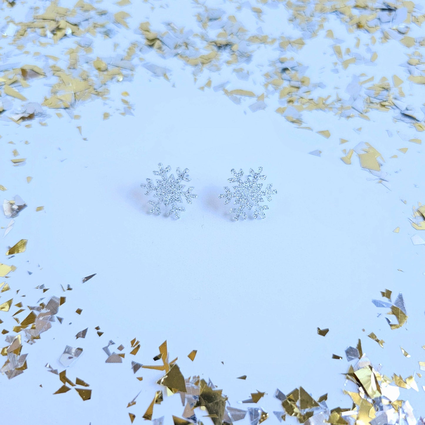 Snowflake Silver Studs