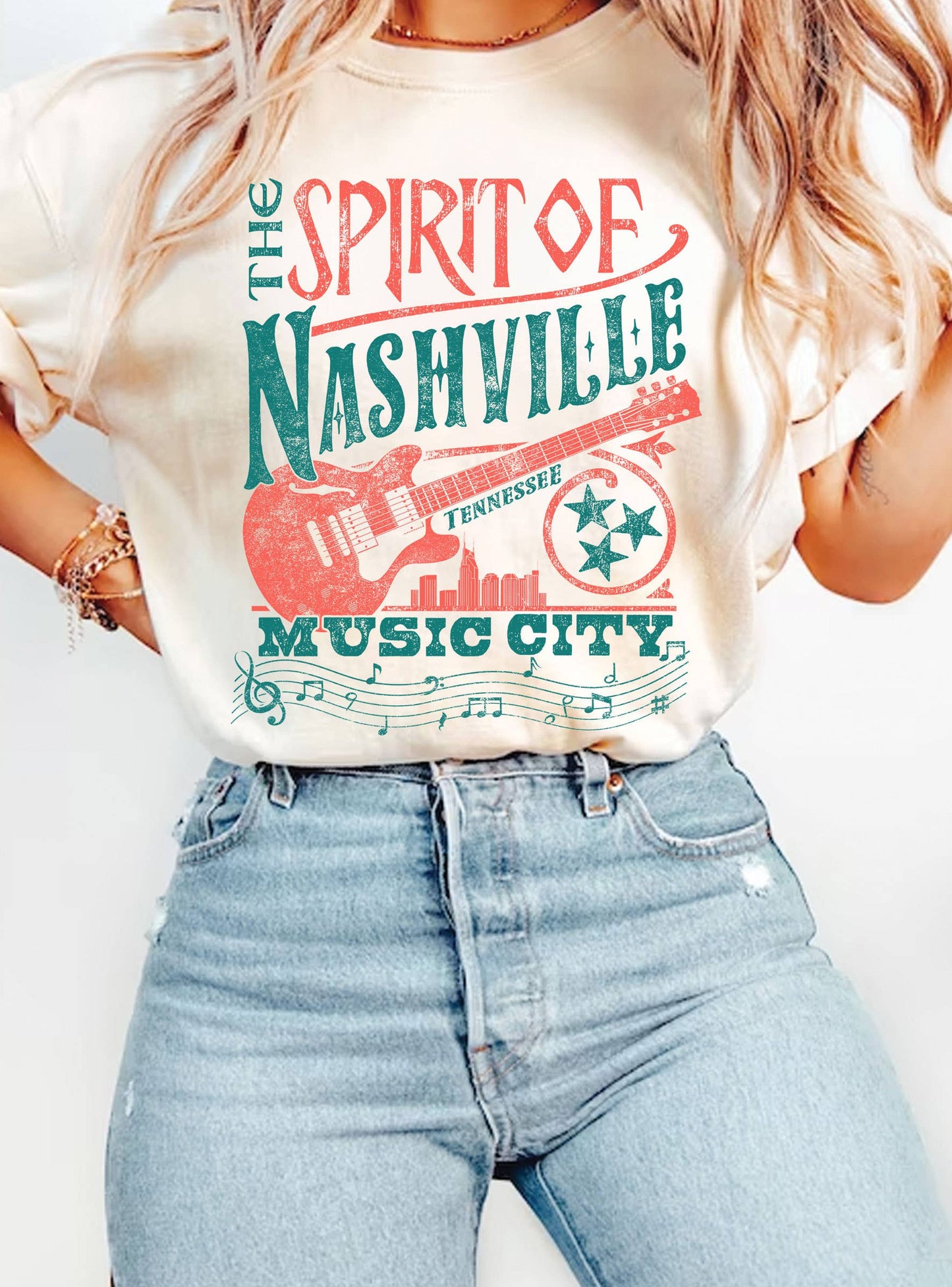 Spirit of Nashville Music City Graphic Tee