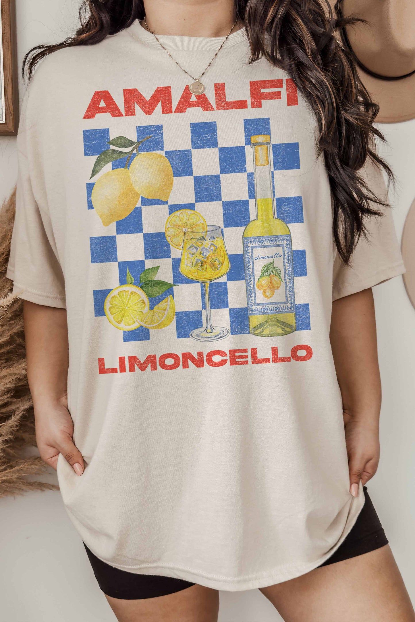 Amalfi Limoncello Oversized Graphic Tee