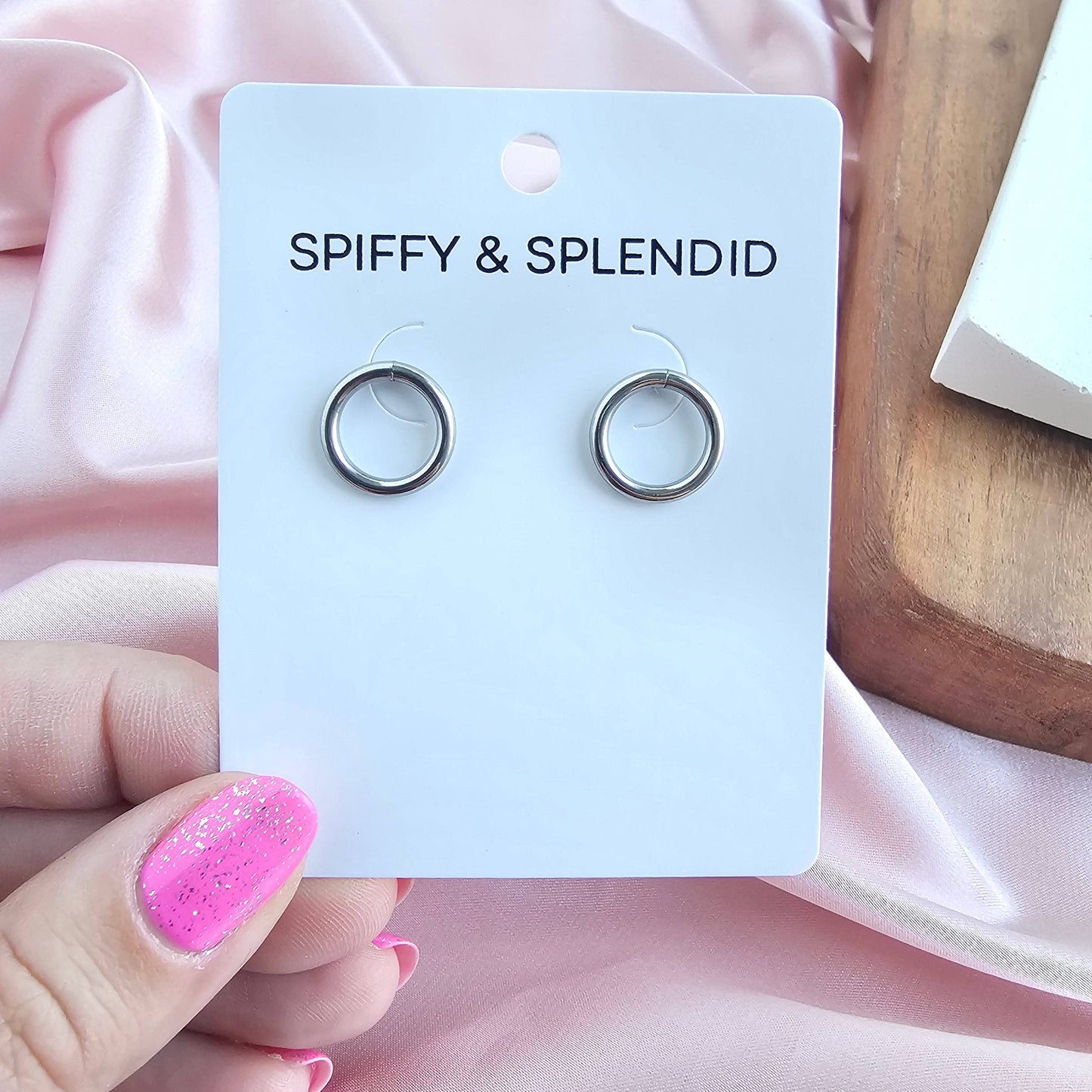 Luxe Silver Medium Oriana Studs