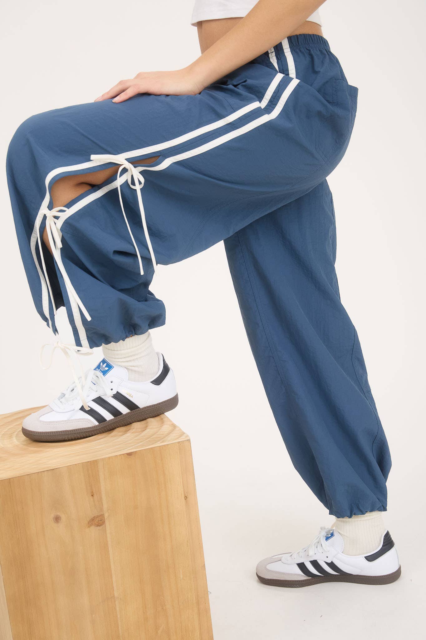 Side Stripe Tie Track Joggers