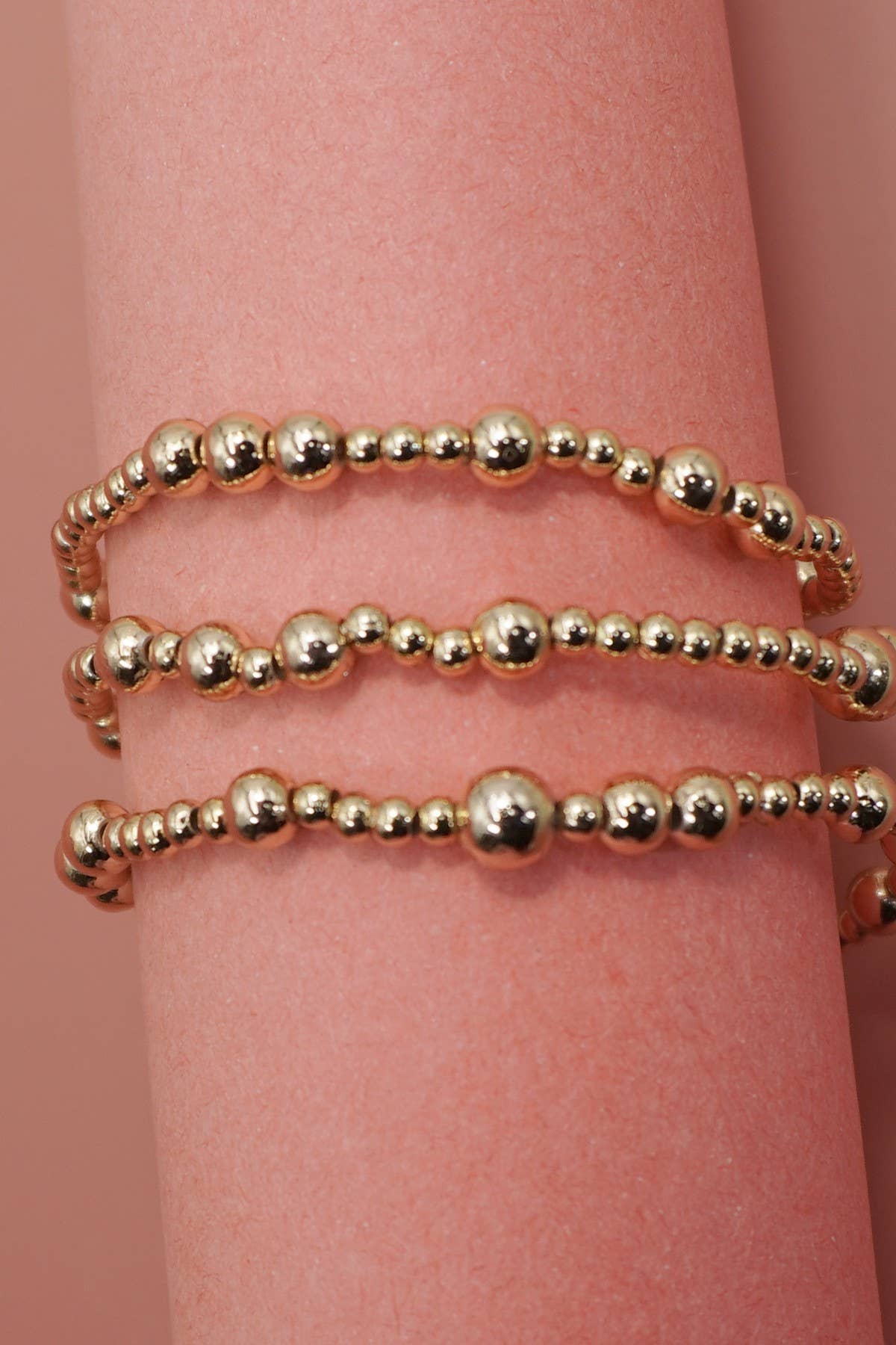 Multi Layer Gold Beaded Bracelets