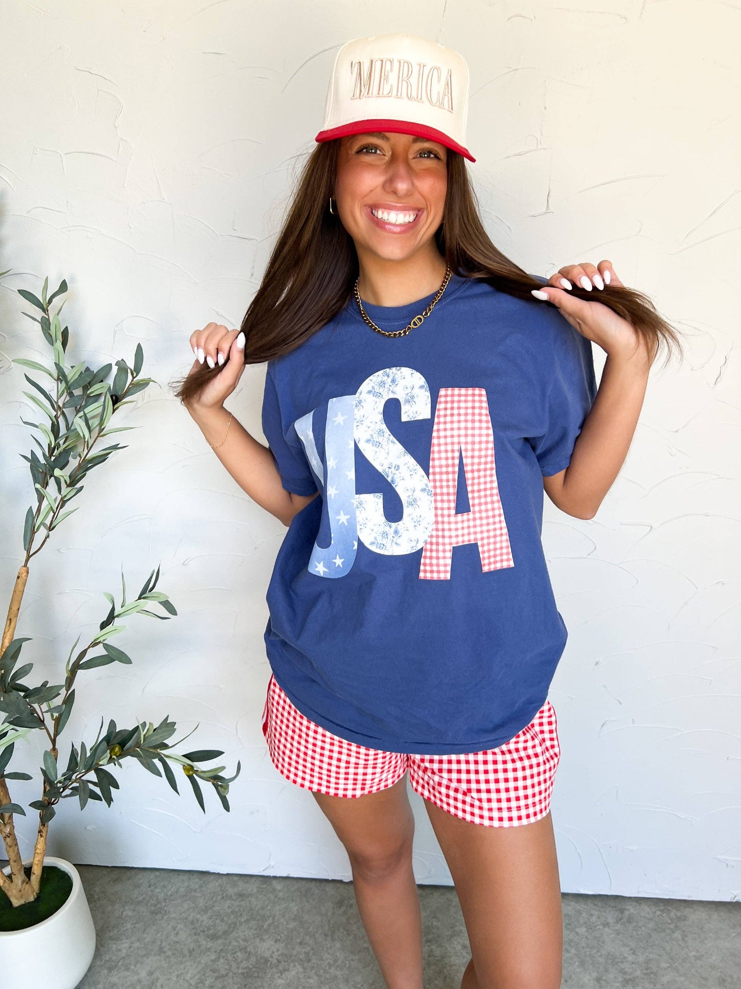 USA Patchwork Tee