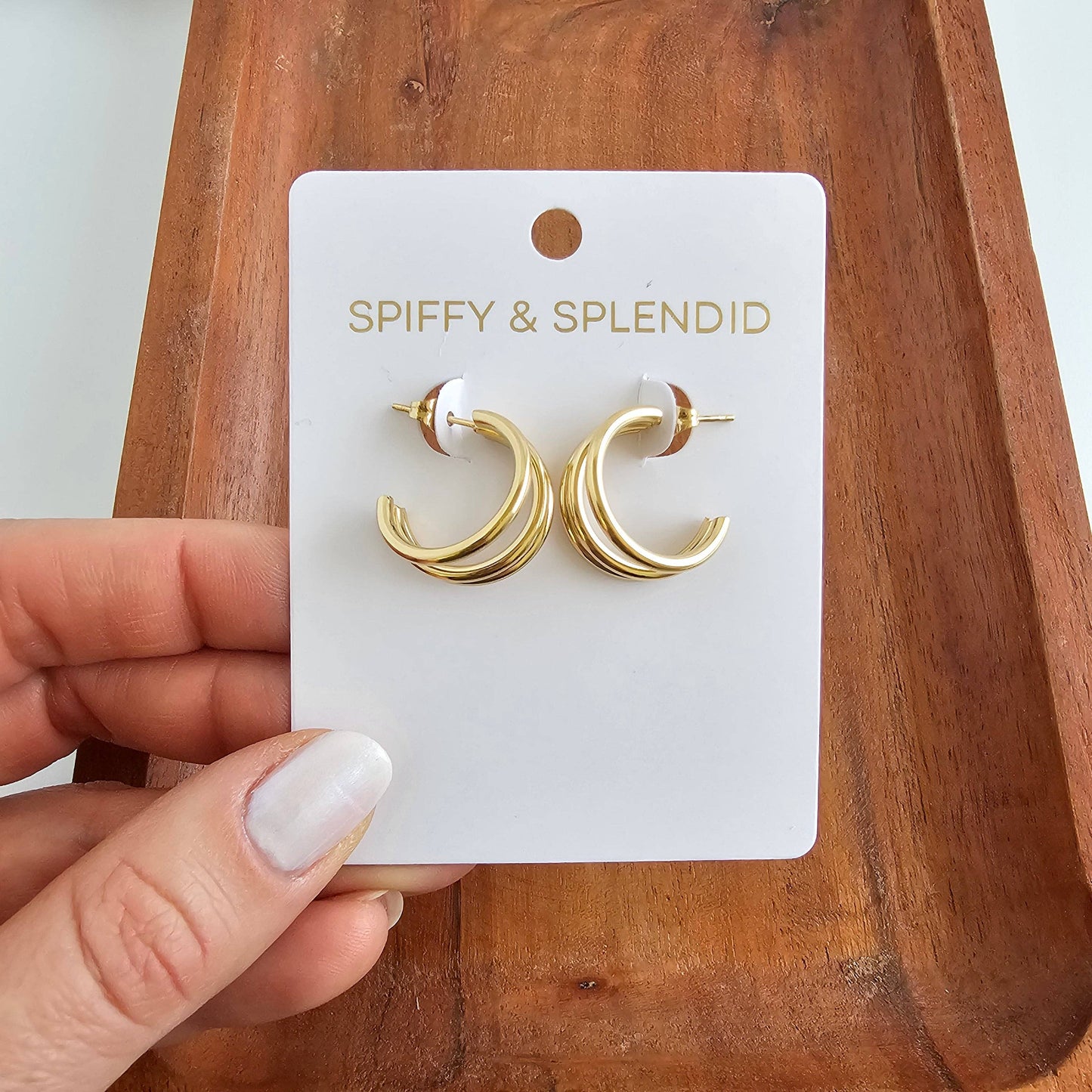 Gold Luxe Treya Hoops