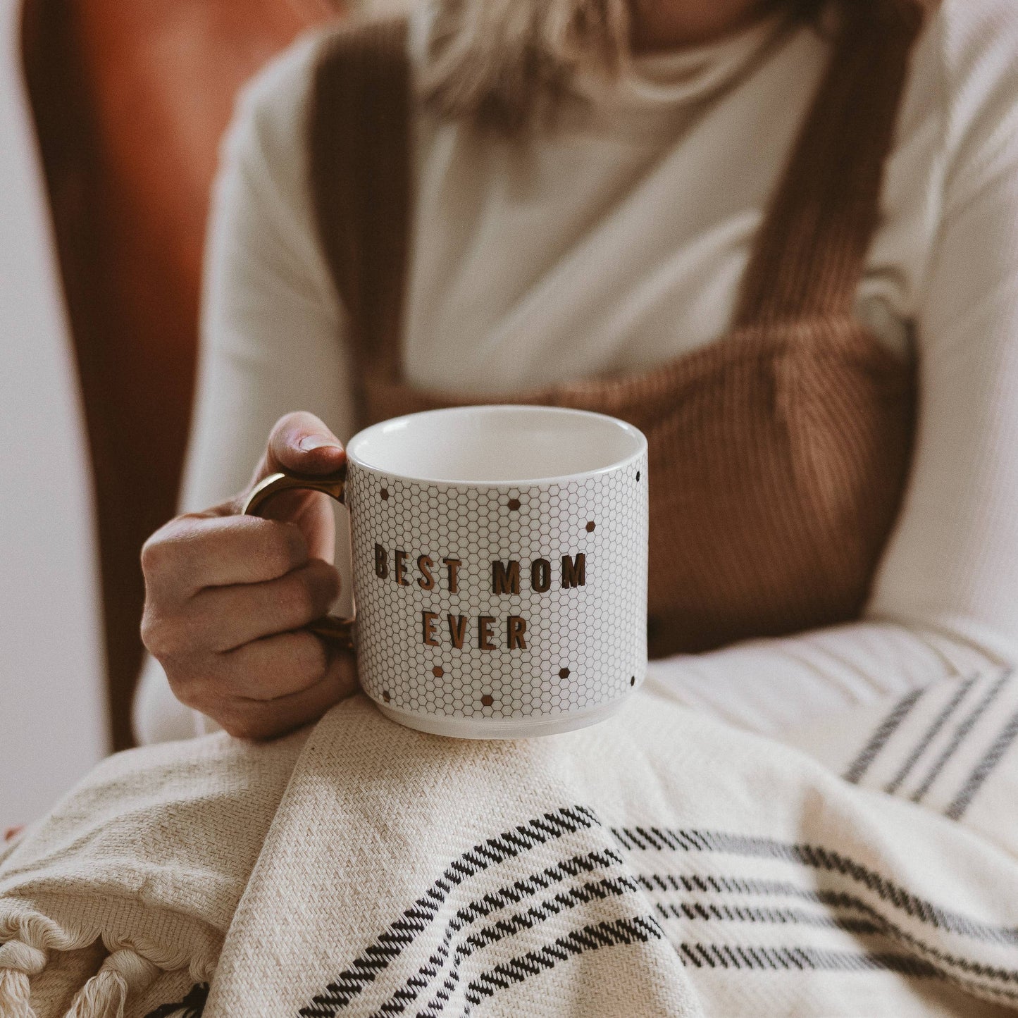 Best Mom Ever Gold Tile Mug