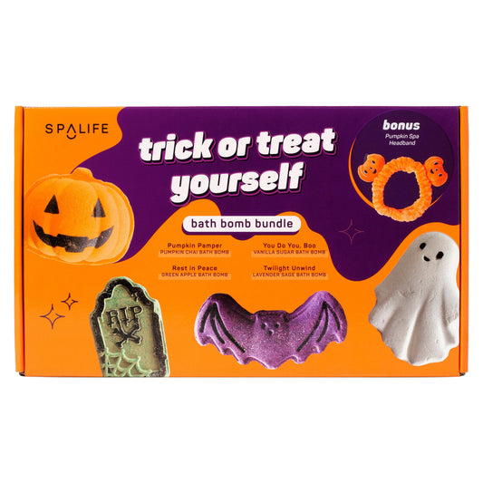 SpaLife Halloween 4-Piece Bath Bomb Bundle