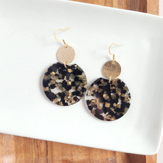 Black & Bronze Zoey Earrings