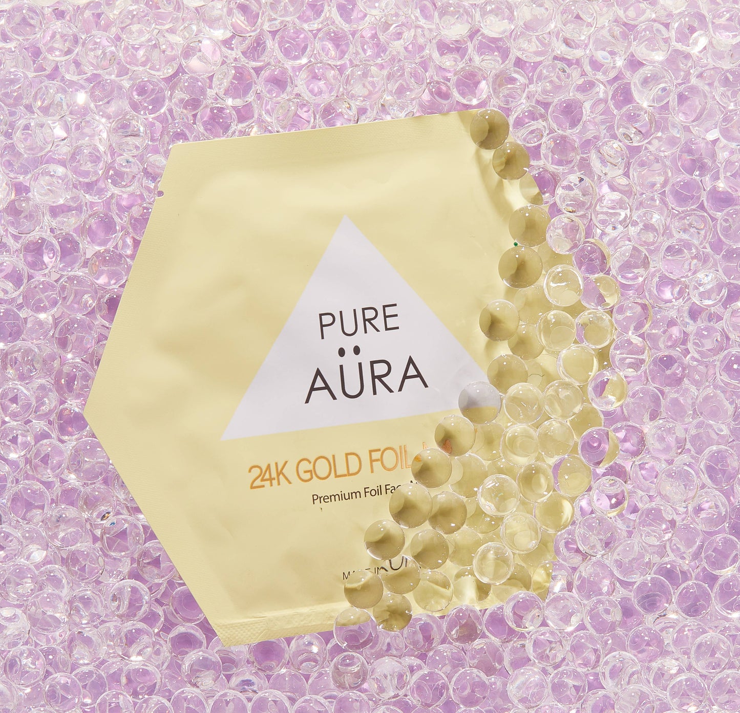 24K Gold Metallic Facial Foil Mask