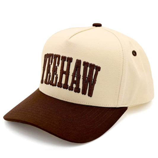 YEEHAW Embroidery Two Tone Cotton Trucker Cap
