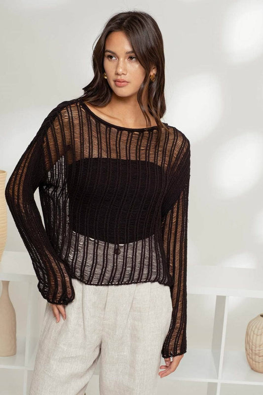 Crochet Round Neck Top