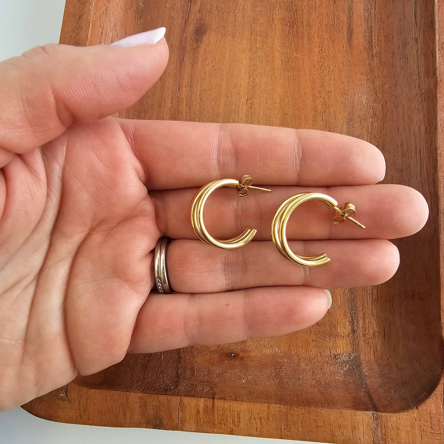 Gold Luxe Treya Hoops