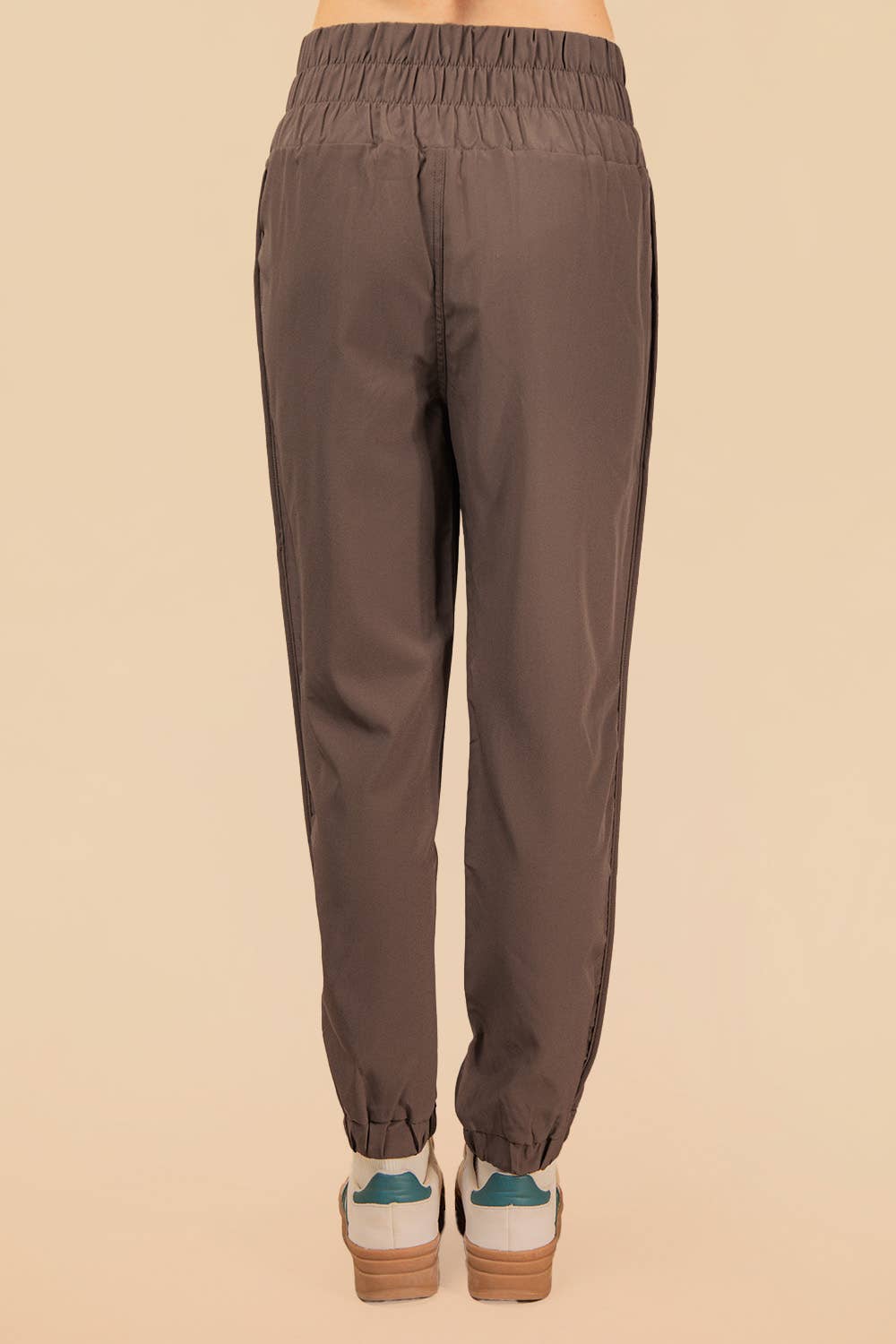 Chestnut Elasticized Waist Joggers