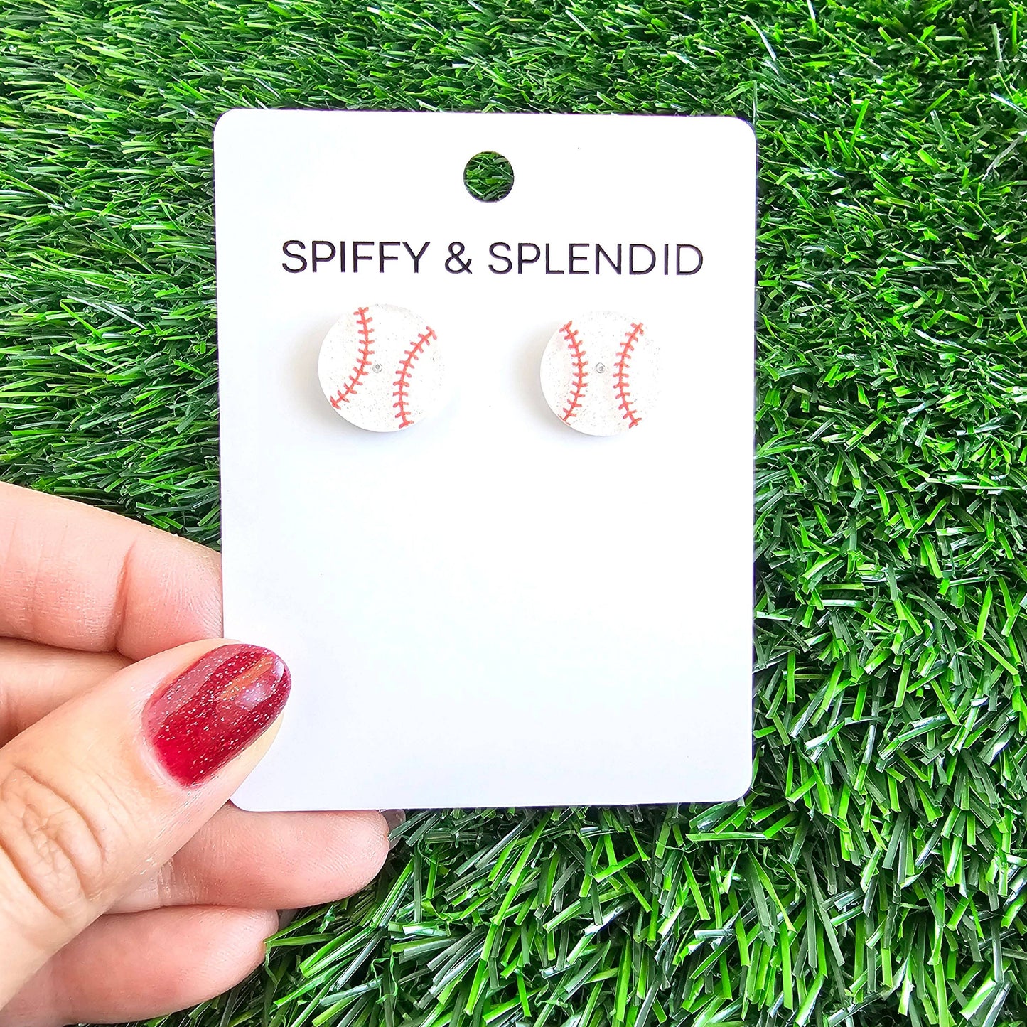 Baseball Glitter Game Day Stud Earrings