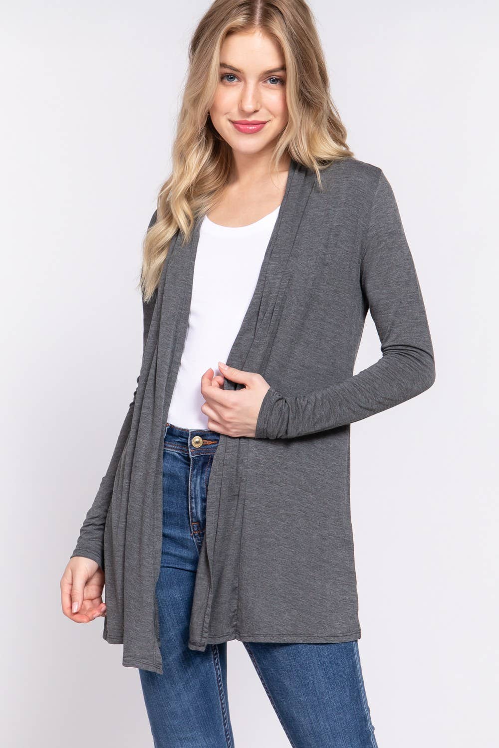 Long Sleeve Open Cardigan