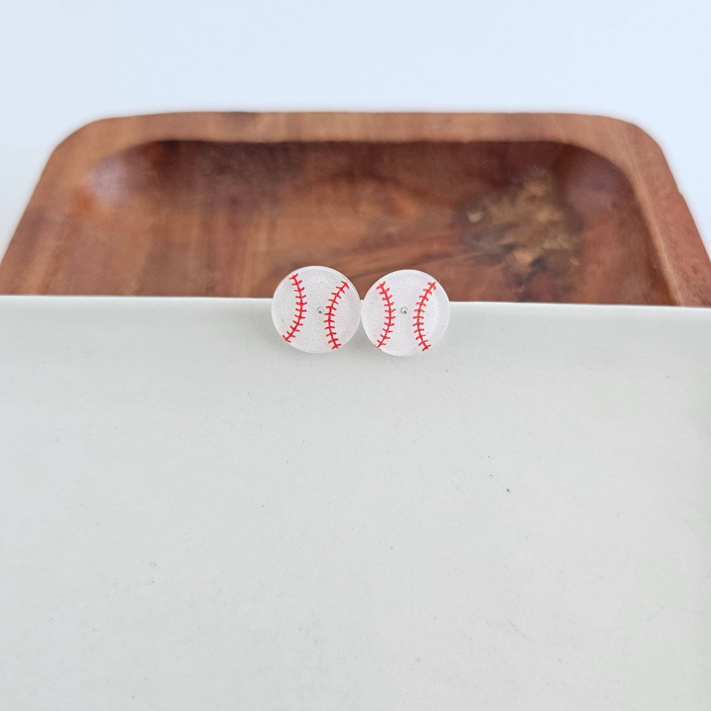 Baseball Glitter Game Day Stud Earrings
