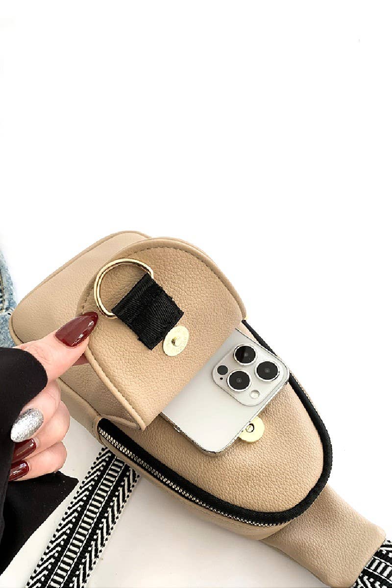 Soft Vegan Leather Crossbody Sling Bag