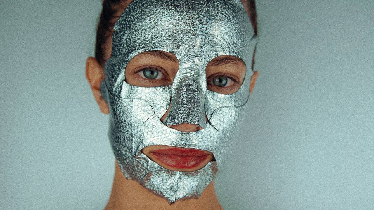 Cosmetic Shimmer Foil Facial Mask