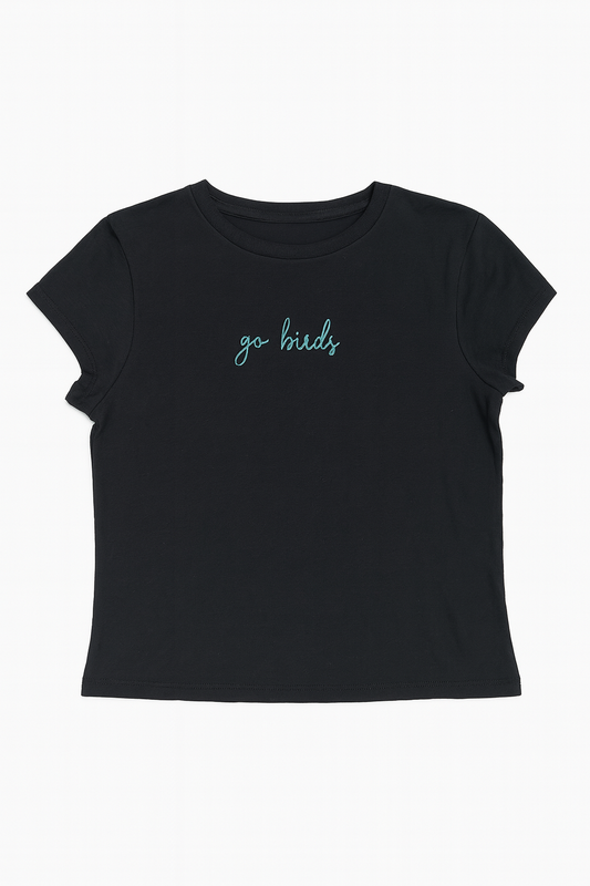 Go Birds Green Cropped Tee