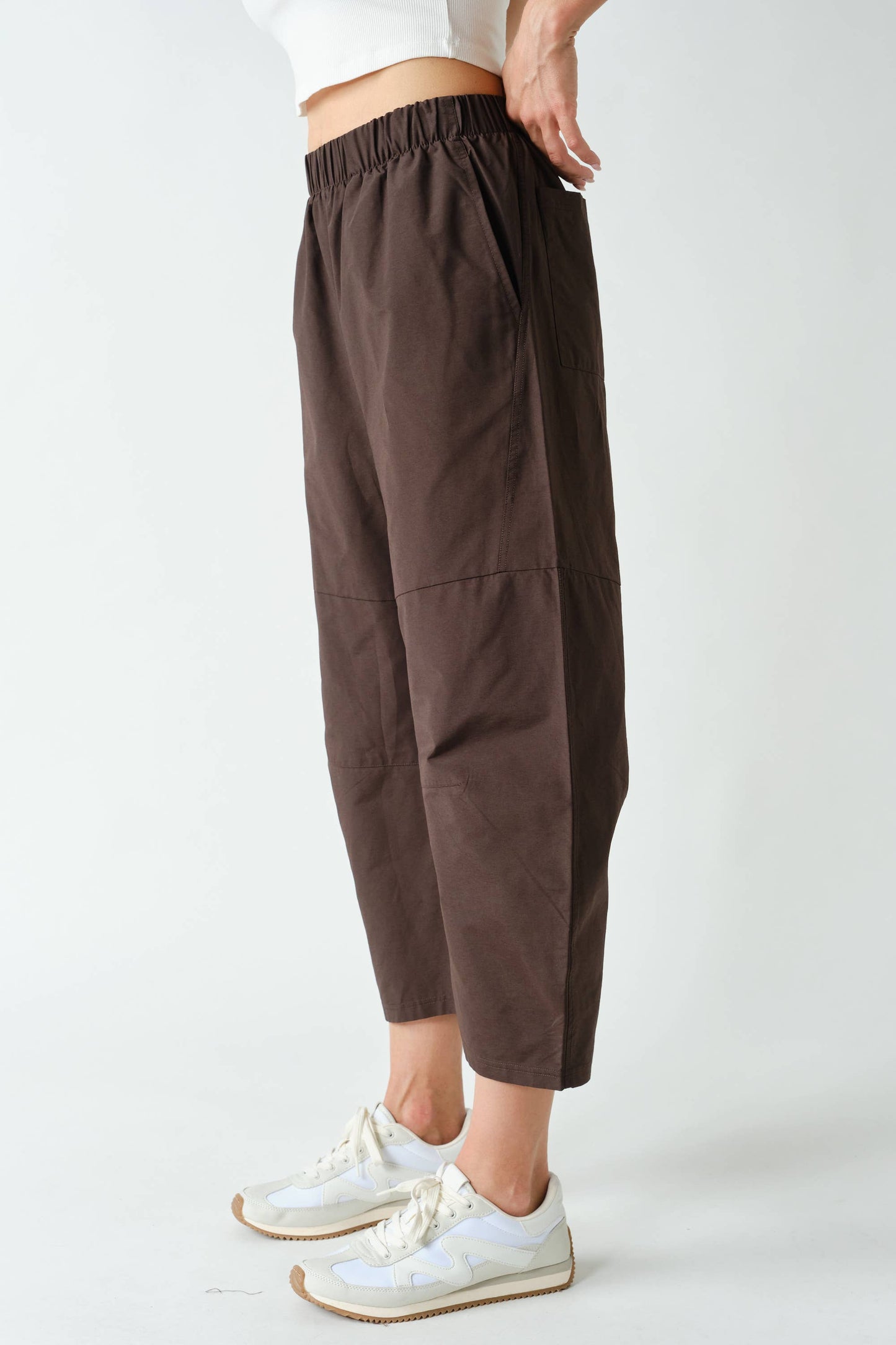 Coffee Bean Mesa Barrel Pants