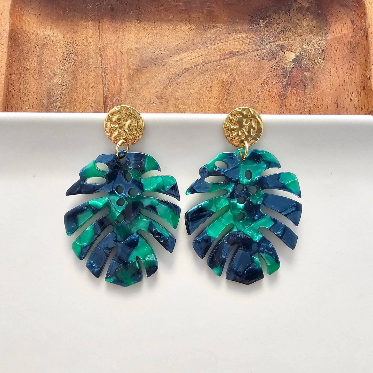 Leilani Earrings - Dark Green // Jewelry, Resort