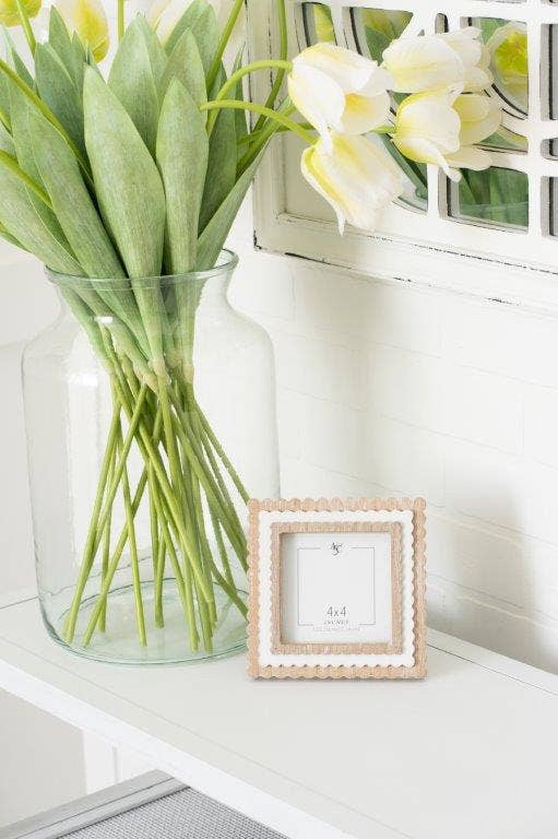 4x4 Wood Scallop Frame