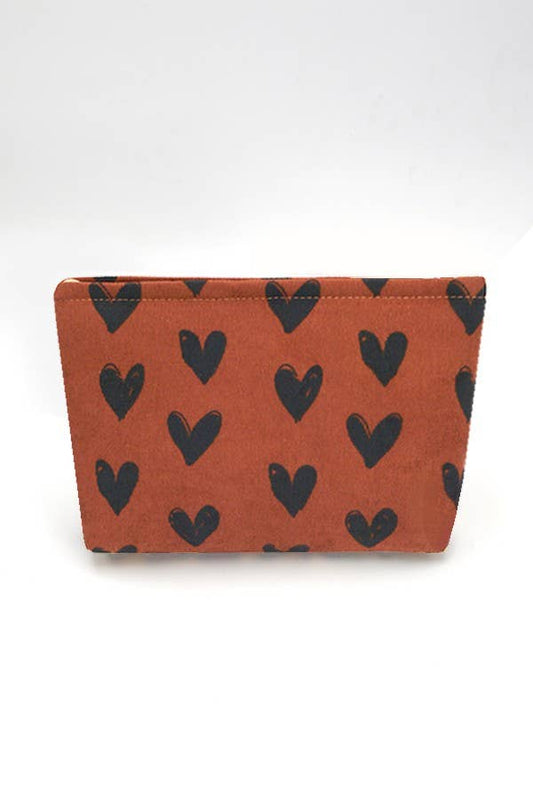 Heart Corduroy Pouch