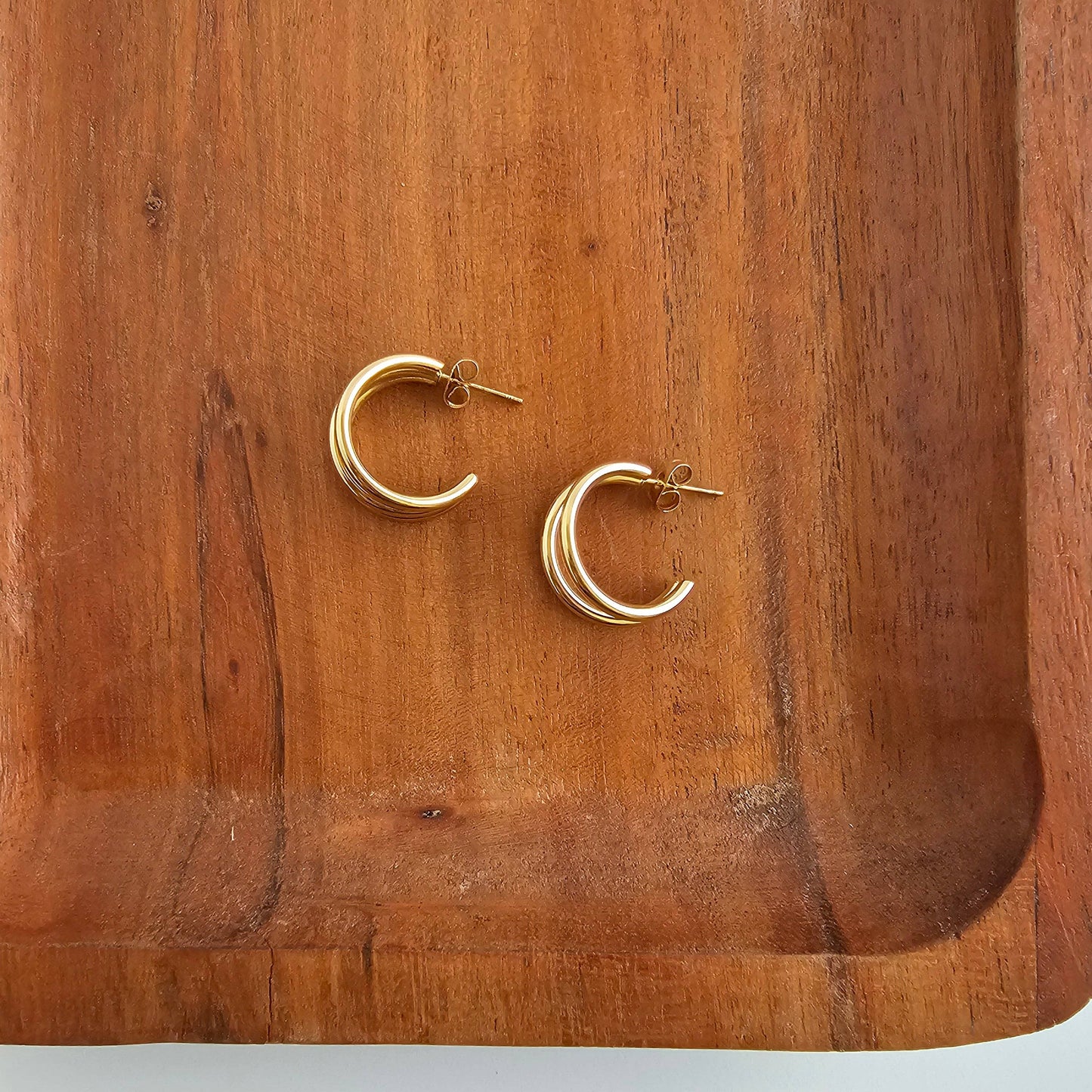 Gold Luxe Treya Hoops