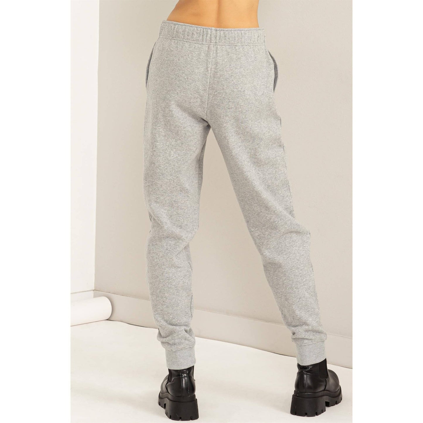 Mid-Rise Drawstring Jogger Pants