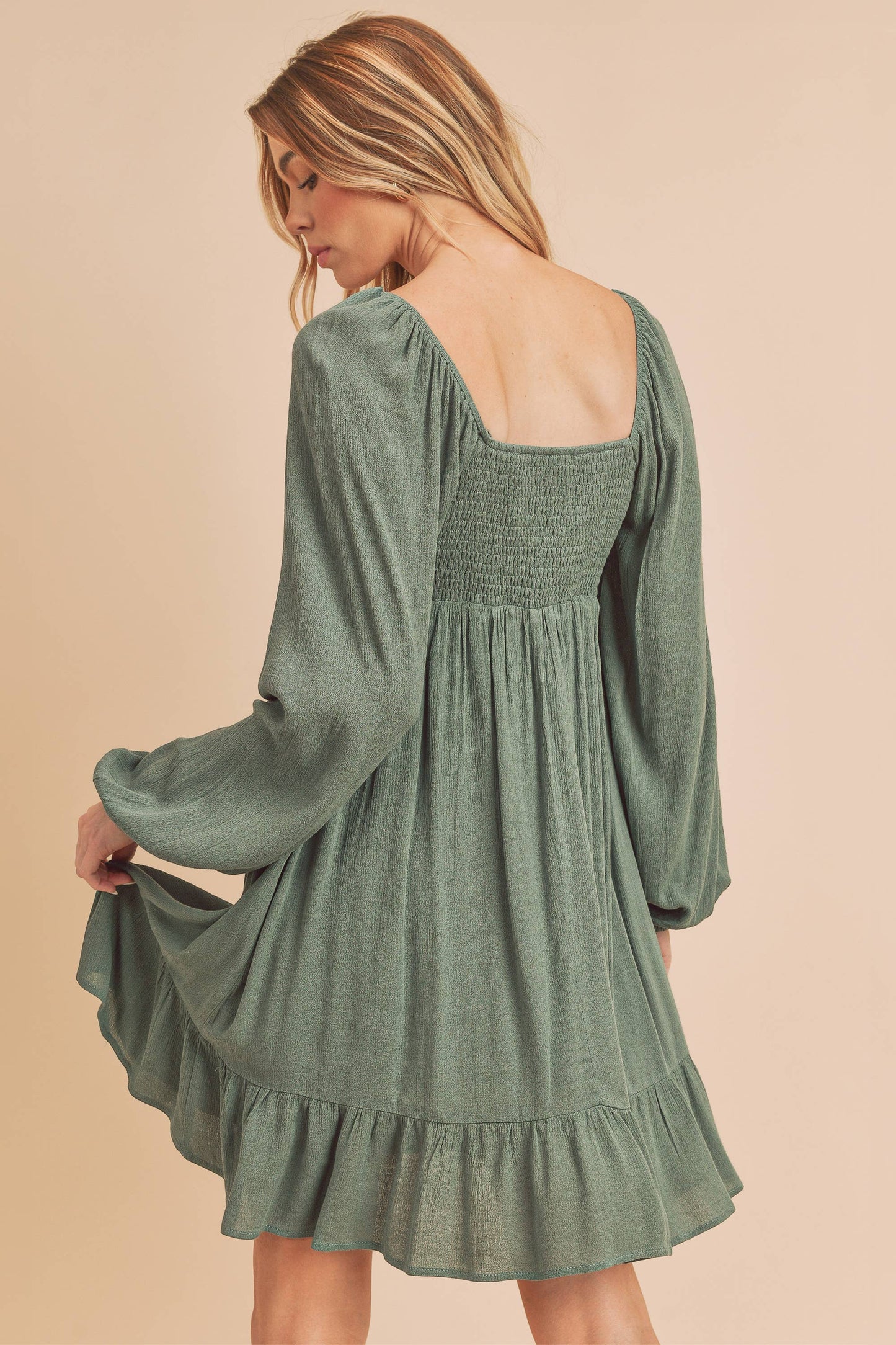Smocked Puff Sleeve Taya Dress