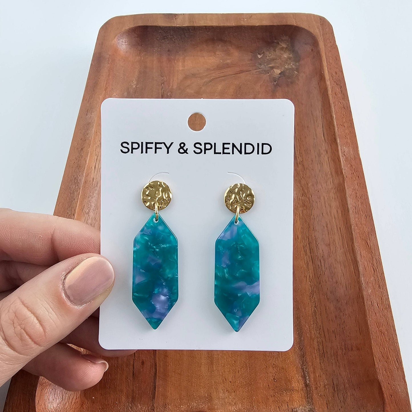Sea Green Gemma Earrings
