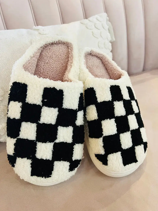 Checkered Slippers