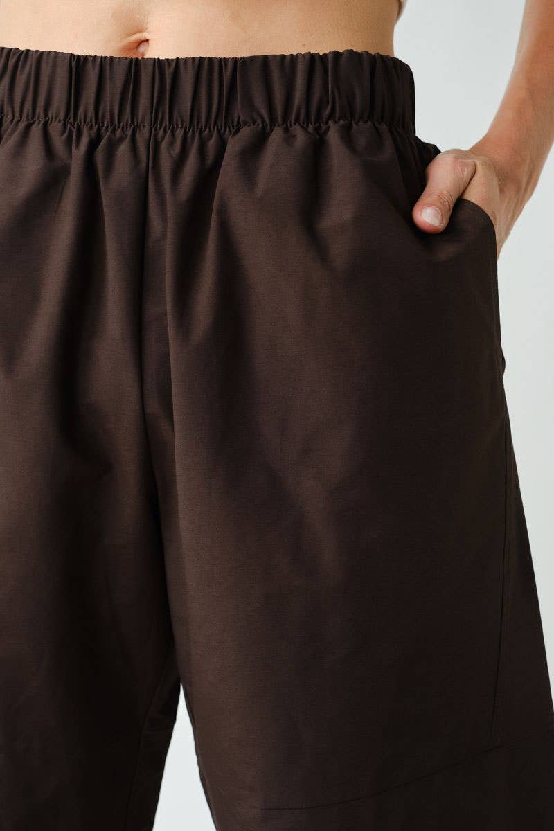 Coffee Bean Mesa Barrel Pants