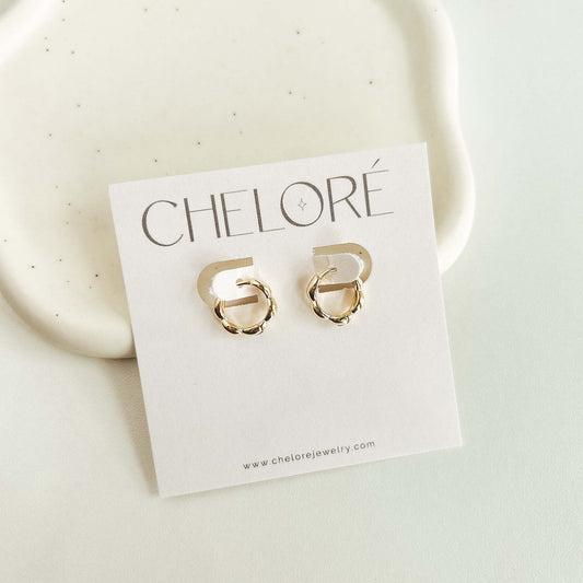 Cheloré Gold Mini Bubble Hoops