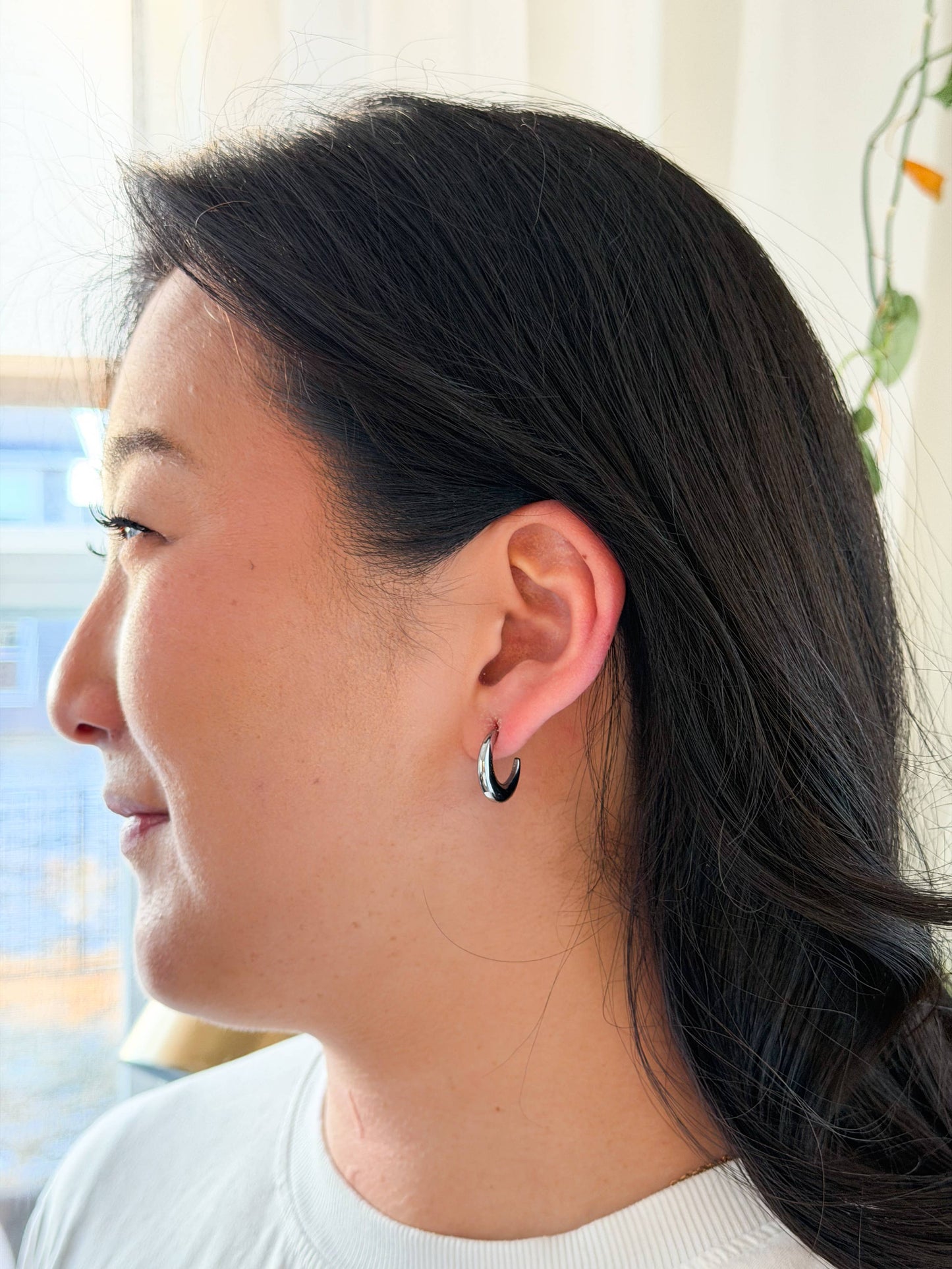 Silver Luxe Selena Hoops