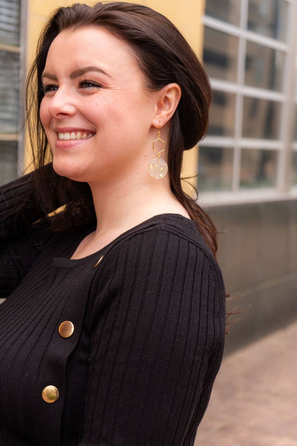 Gold Flake Layla Earrings