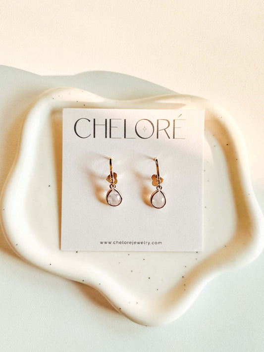 Cheloré Opal Crystal Hoops