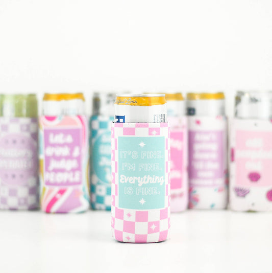 It's Fine I'm Fine Everything is Fine 12oz. Slim Can Cooler